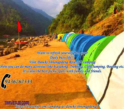 Dawki Shnongpdeng Riverside Camping