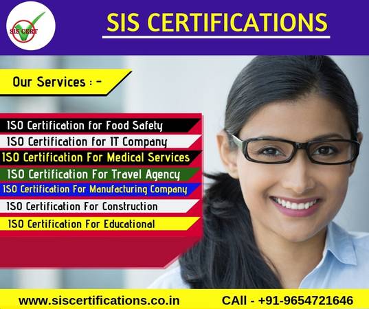 ISO  CERTIFICATION FOR FOOD SAFETY IN India