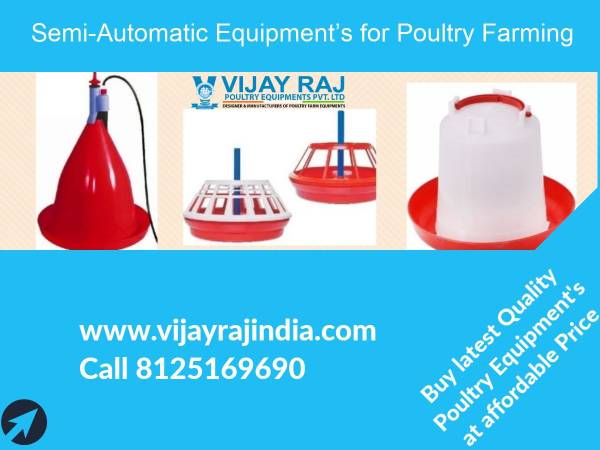 Semi-Automatic Plastic Poultry Equipment’s for Poultry