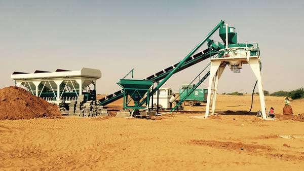 Stationary Concrete Batching Plant – Pan Mixer