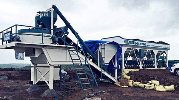 Stationary Concrete Batching Plant Special For Wind Mill