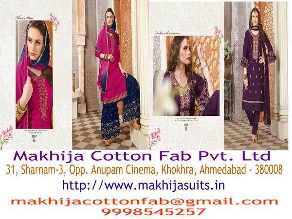Fashionable Designer Suits and Dress Material Manufacturer