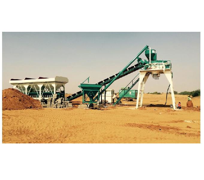 Stationary Concrete Batching Plant – Pan Mixer