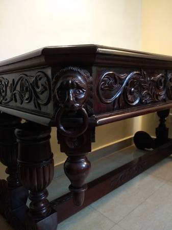 Antique console Mahagony Wood Table