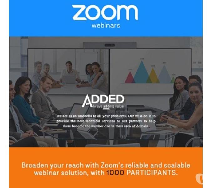 We provide smart solution, ZOOM webinars