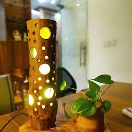Handcrafted bamboo lamps decorative gift articles and