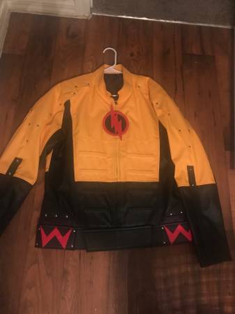 Leather Reverse Flash jacket