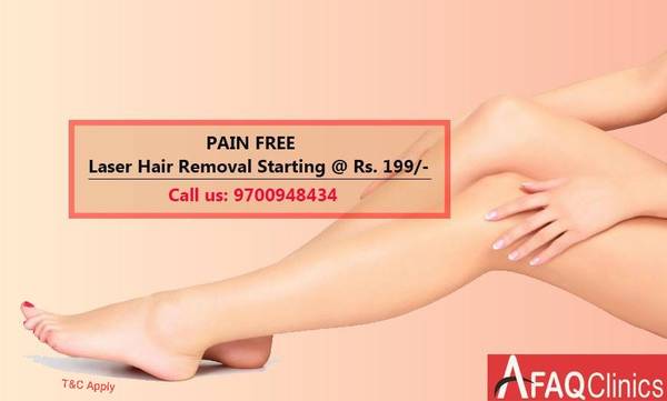 Pain free laser hair removal