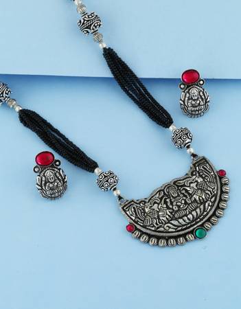 Buy black metal jewellery at affordable price by Anuradha