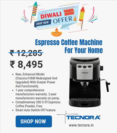Get Espresso coffee machine for your home