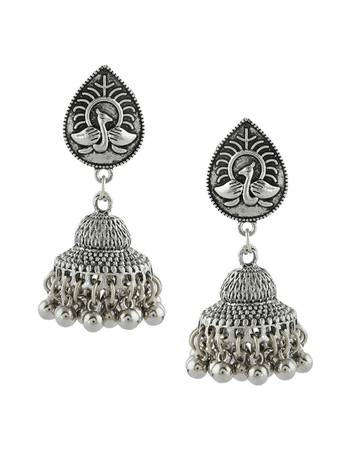 Shop now oxidised jewellery and oxidised earring by Anuradha