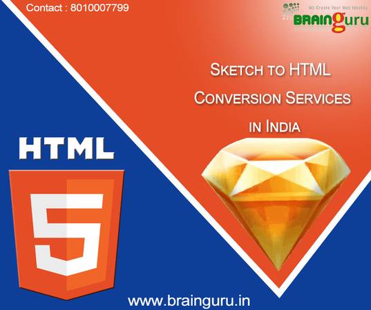 Sketch to HTML Conversion Services in India