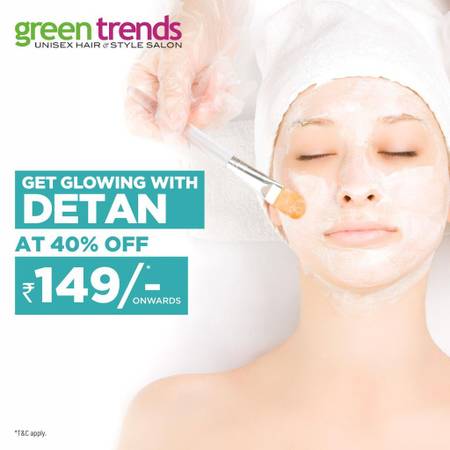 Get Glowing skin with Detan @ Just 149/- Green Trends |