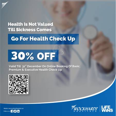 30% Off on Basic, Executive & Premium Health Checkup