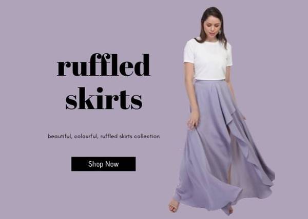 Contact us for Beautiful, Colorful Ruffled Skirts Collection