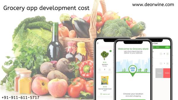 Grocery app development cost