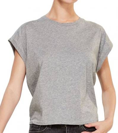 7 FOR ALL MANKIND Grey Tie-Back Top
