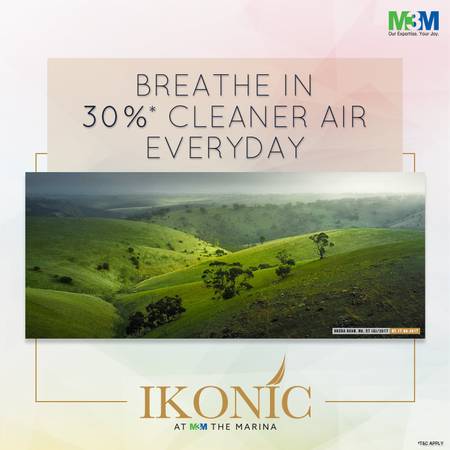 Breathe Aravallis Fresher Air With Ikonic At M3M The Marina.