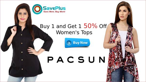 PacSun Coupons, Deals & Offers: Buy 1 and Get 1 50% Off
