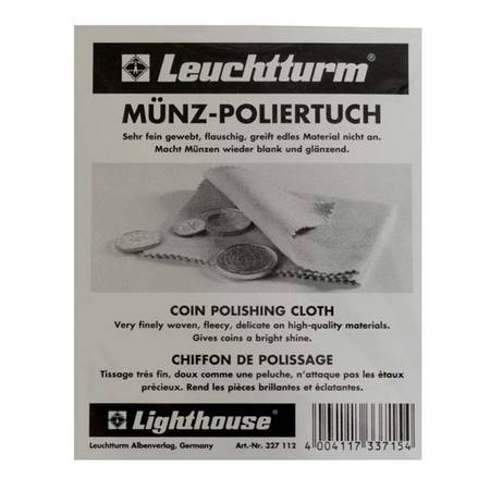 Buy Lighthouse Blue Coin Polishing Cloth at Mintage World