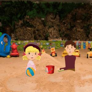 Sand play zone in Mumbai