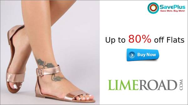 LimeRoad Coupons, Deals & Offers: Up to 80% off Flats