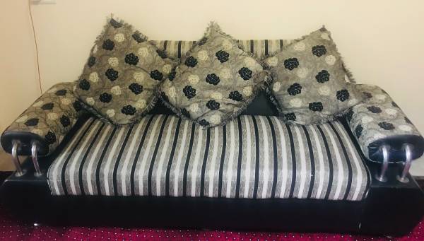 Leather coated sofa set