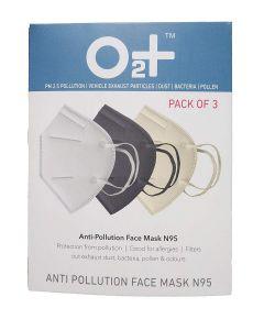O2 Anti Pollution Mask With N95 Active Carbon Grade Filter