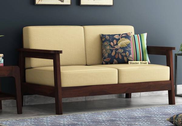 Enjoy Mega offers on two seater sofa sets Online at Wooden