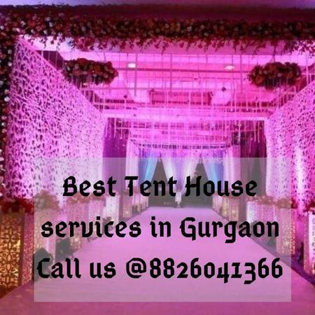 Book top tent house services in sector  call