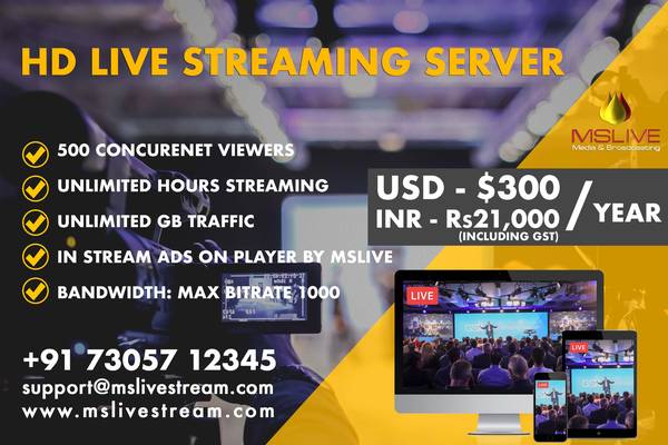 Live Streaming Server - Live Telecast | Web TV