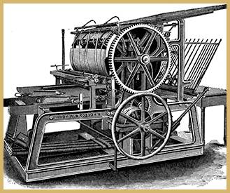 Printing press doing corporate printing