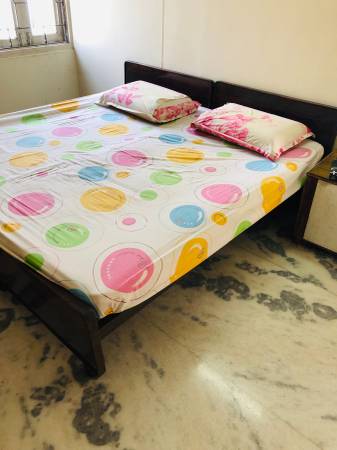 Double cot bed with mattress for reasonable price