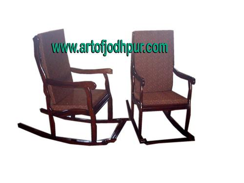 wooden sheesham furniture rocking chair