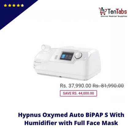 Hypnus Oxymed Auto BiPAP S With Humidifier with Full Face