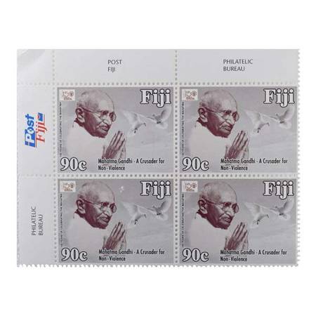 Buy Mahatma Gandhi Postage Block of 4 Stamps of Fiji Online