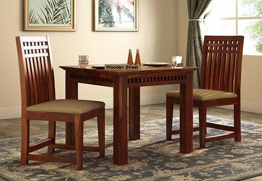 Wooden dining table set 2 seater upto 55% OFF