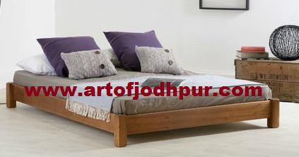 Furniture online platform double cots solid wood