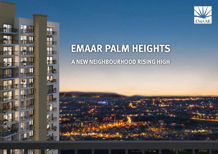 Emaar Palm Heights Luxury 3BHK with Utility bang on NH8