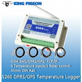 S260 GSM SMS GPRS GPS Temperature logger