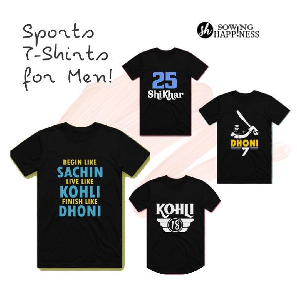 New Deals over Sports TShirts for Men Sowing Happiness