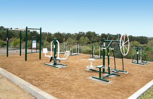 Strength training at Garden with Outdoor equipment