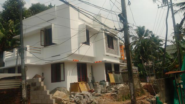 Muttada 45 cents 1750sqf 3 bhk under contration house at