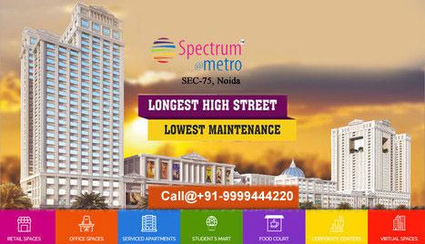 Spectrum Metro Noida Retail Shops Shops for sale Spectrum
