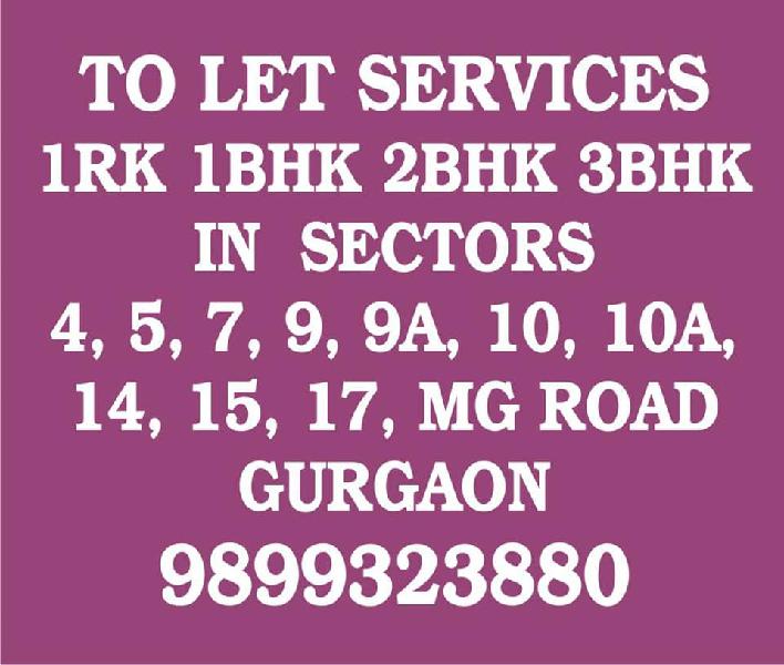 1RK Furnished in Sector 14 Near Market area 9899323880