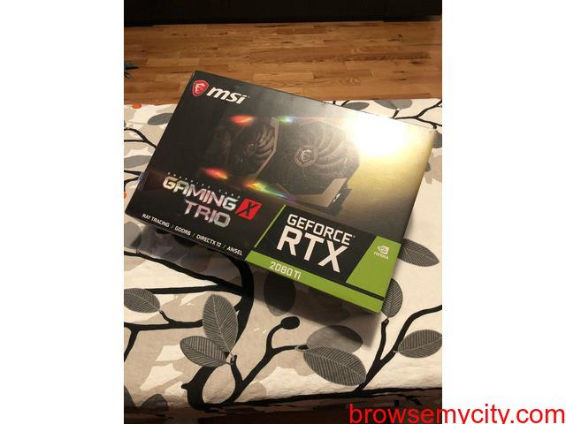 For sale MSI Rtx 2080Ti 11GB X TRIO Video Card