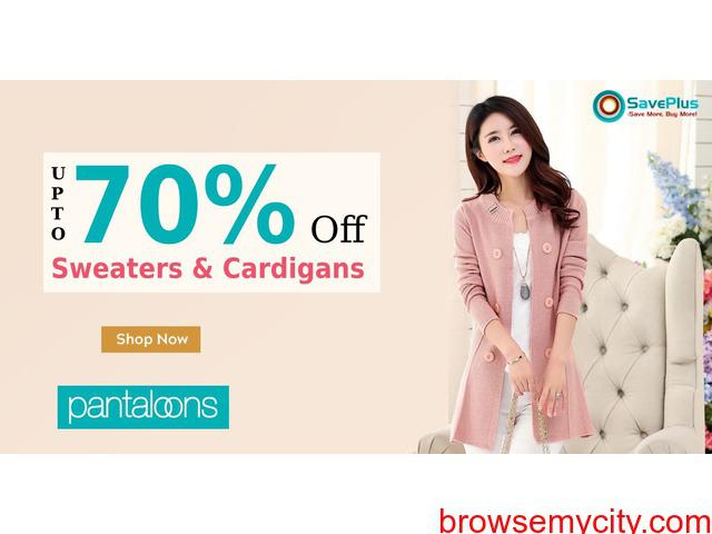 Get Up to 70Percent Off Sweaters Cardigans At Pantaloons
