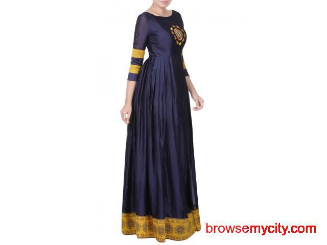 Look Elegant in Embroidered Anarkalis from TheHLabel