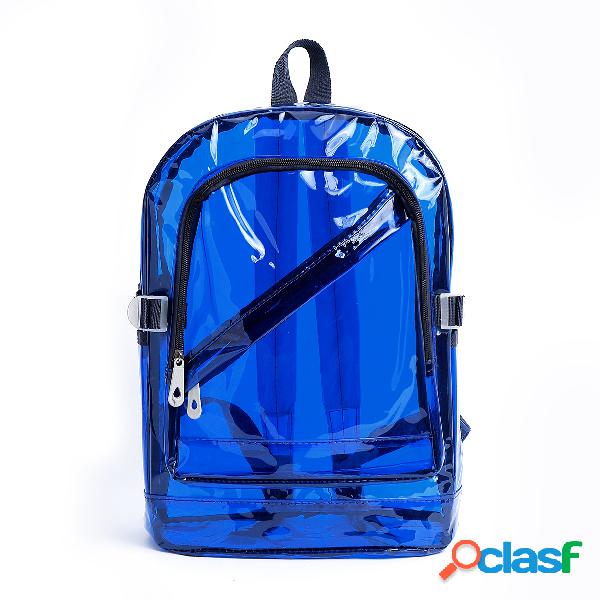 Blue Fashion PVC Clear Backpack