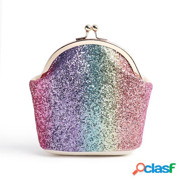 Colorful Sequins Embellished Crossbody Bags With Small Bags
